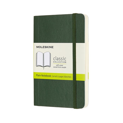 Moleskine classic notitieboek - pocket - softcover - blanco - mirte groen