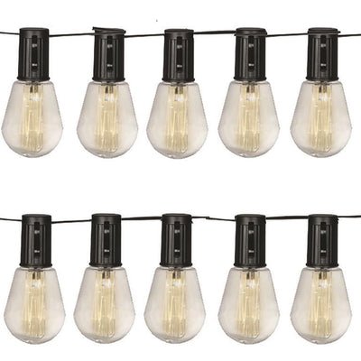 Luxform - solar lichtsnoer met 10 lampjes - alicante - feestverlichting - werkend op zonne-energie