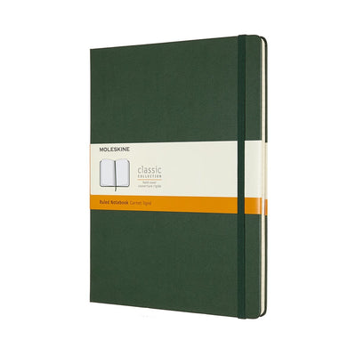 Moleskine classic notitieboek - extra large - hardcover - gelinieerd - mirte groen