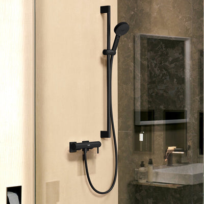 Hansgrohe tecturis e - douchekraan - ééngreeps bediening - brushed bronze
