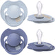 Difrax lovi fopspeen dynamisch - prime - 0 tot 6 maanden - lichtblauw navy - 2 stuks