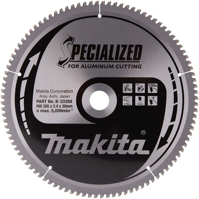 Makita ø 305mm asgat 30mm 100t afkortzaagblad voor aluminium | specialized - b-33358