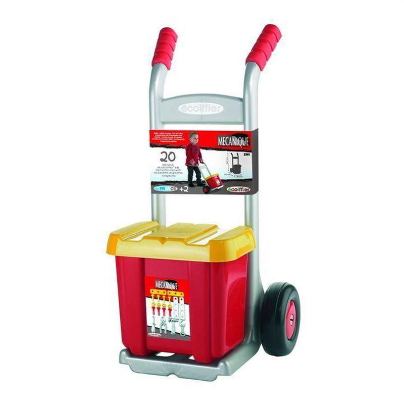 Écoiffier ecoiffier mecanics steekwagen met gereedschapskist