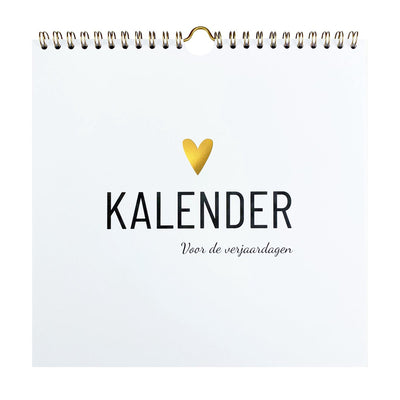 Lifestyle2love verjaardagskalender - - stijlvol modern design - zonder jaartal