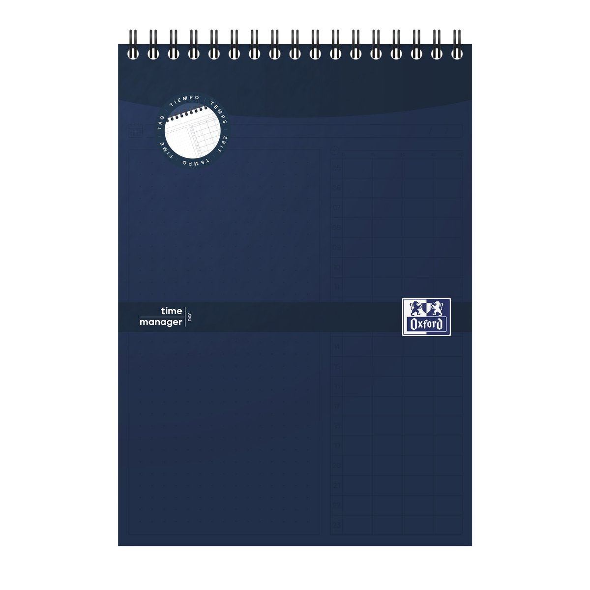 Oxford task manager dagplanner a5 70 vel blauw notitieboek voor taken