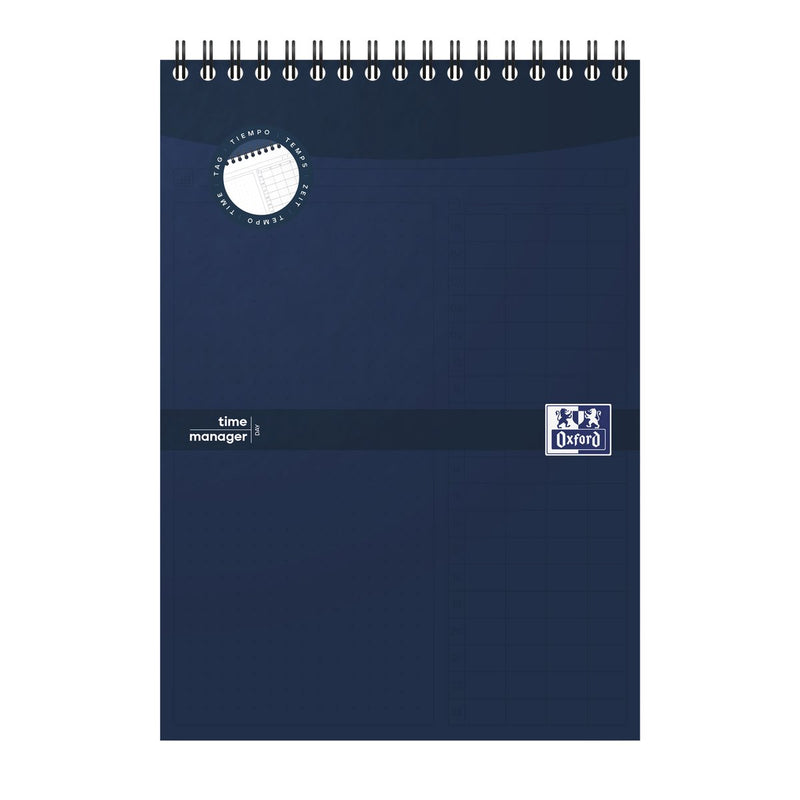 Oxford task manager dagplanner a5 70 vel blauw notitieboek voor taken