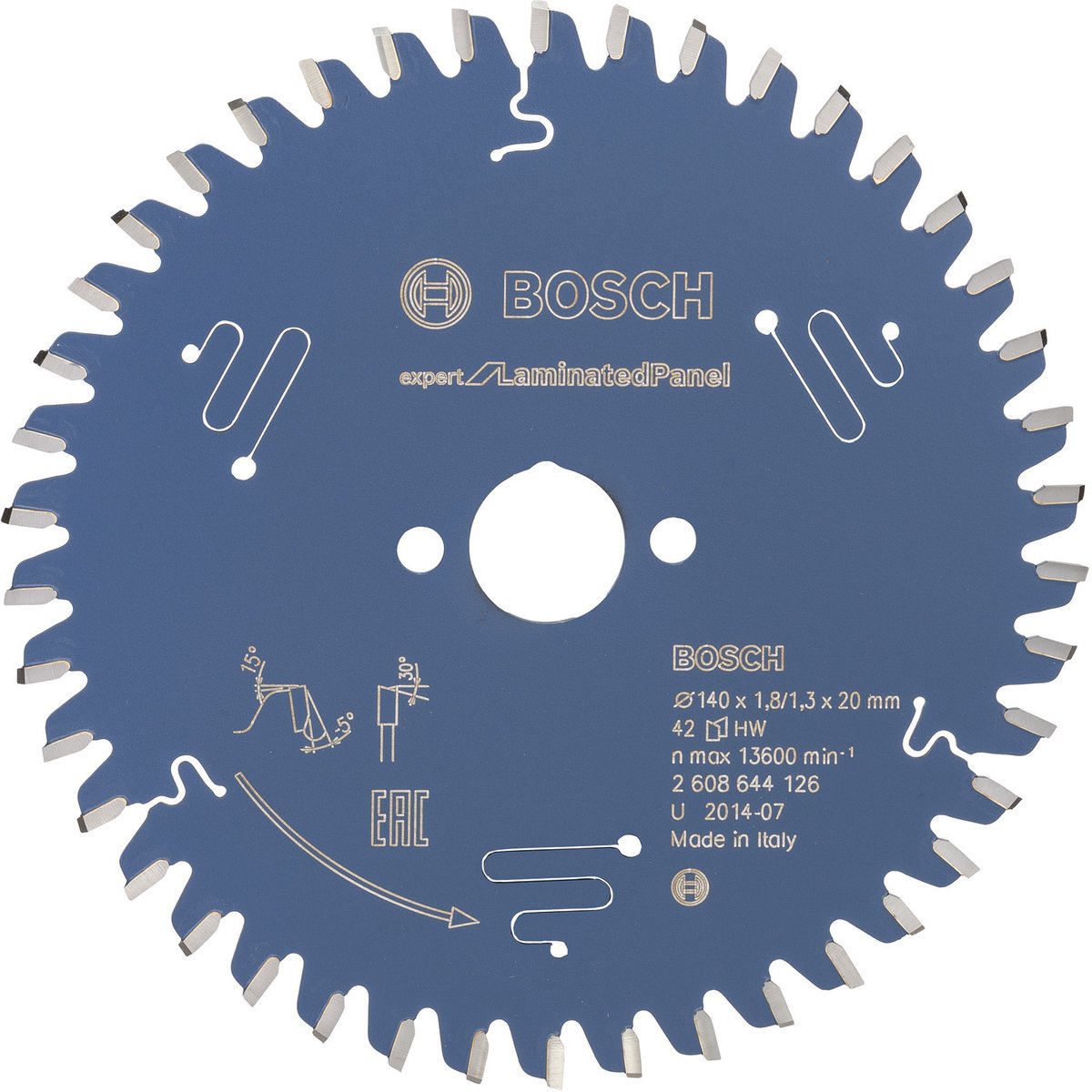 Bosch cirkzb expert lampanel 140x20x1.8 1.3x42