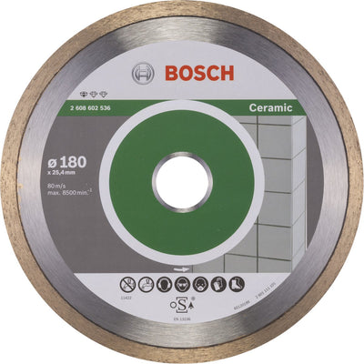 Bosch - diamantdoorslijpschijf standard for ceramic 180 x 25,40 x 1,6 x 7 mm