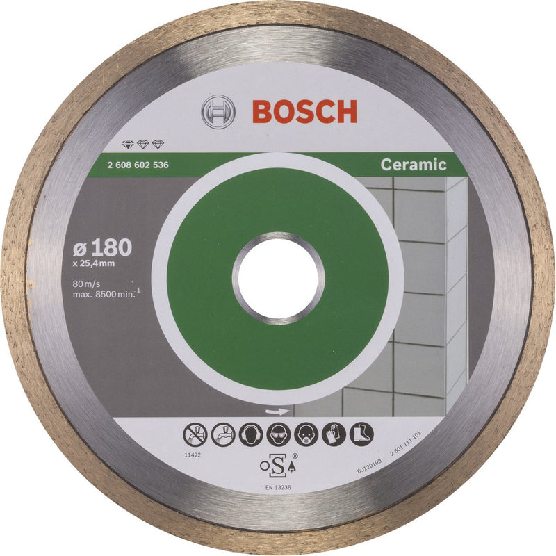 Bosch - diamantdoorslijpschijf standard for ceramic 180 x 25,40 x 1,6 x 7 mm
