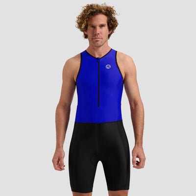 Rogelli florida trisuit heren en dames - mouwloos - zwart blauw - s
