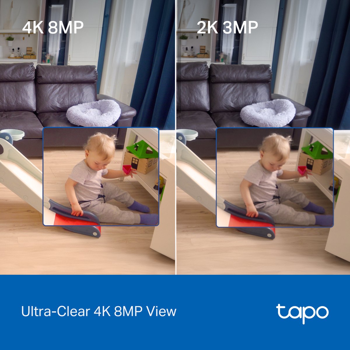 Tp-link tapo c260 beveiligingscamera binnen - 4k 8mp - ai nachtzicht – lokale opslag