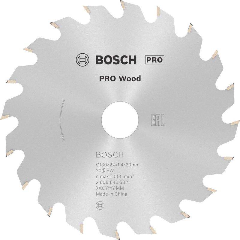 Bosch cirkzb opt 130x20 16x2,4 20t wz