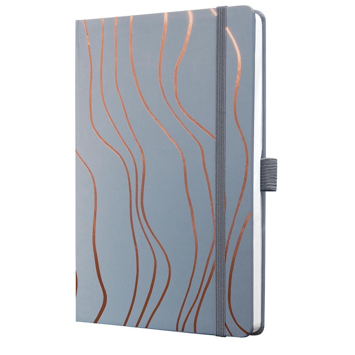 Sigel notitieboek jolie a5 hardcover 174 pagina's 80 grams lijn grey meringue