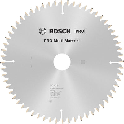 Bosch accessoires bosch cirkelzaagblad multi material 216 x 30 x 2,5 mm - 60 tanden