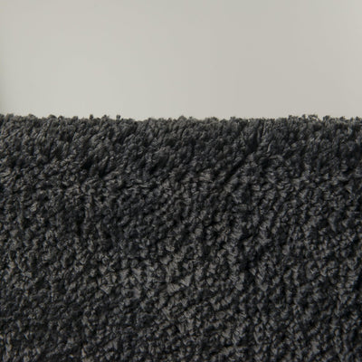 Sealskin angora - badmat 60x60 cm - polyester - donkergrijs