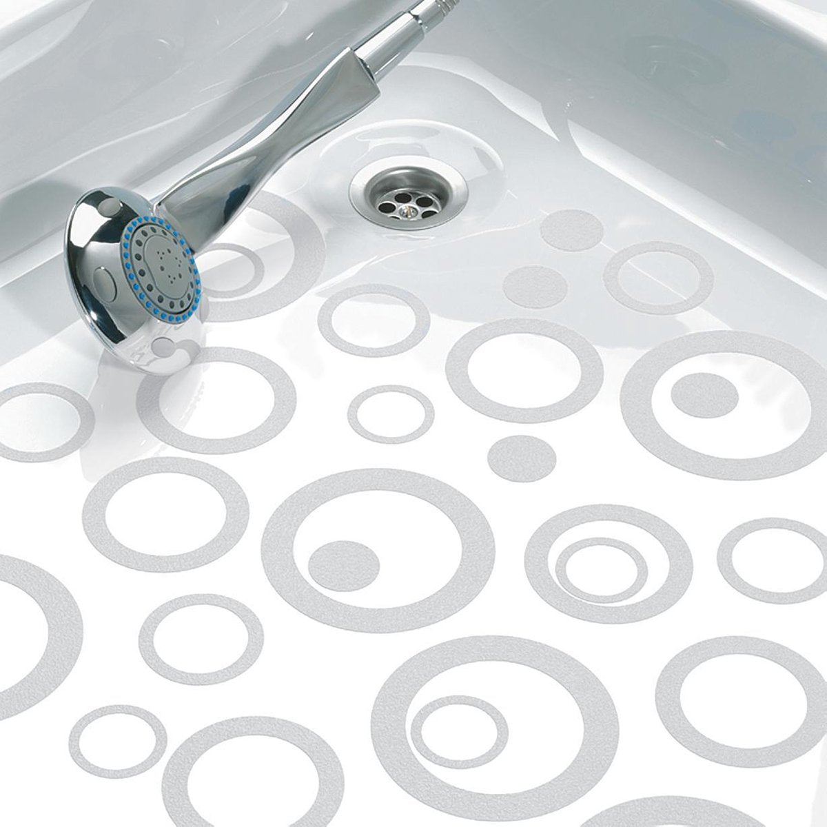 Sealskin waterrings zelfklevende antislip stickers - pvc - 6 stuks - transparant