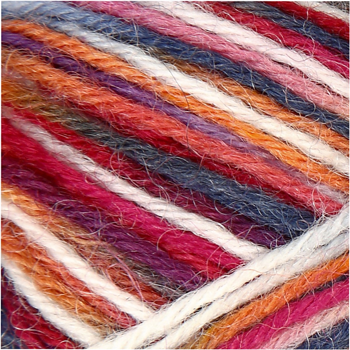 Creativ company sokkengaren blauw rood, 200cm