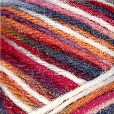 Creativ company sokkengaren blauw rood, 200cm