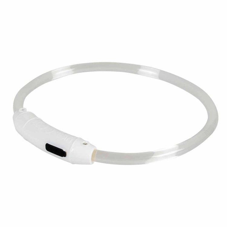Duvo plus seecur!ty halsband flash light ring usb tpu l-65x2.5x1cm meerkleurig