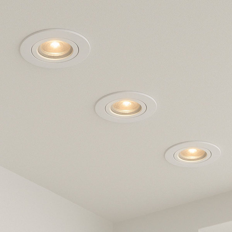 Calex slimme inbouwspot - smart led downlight dimbaar - kantelbaar - warm wit licht - wit