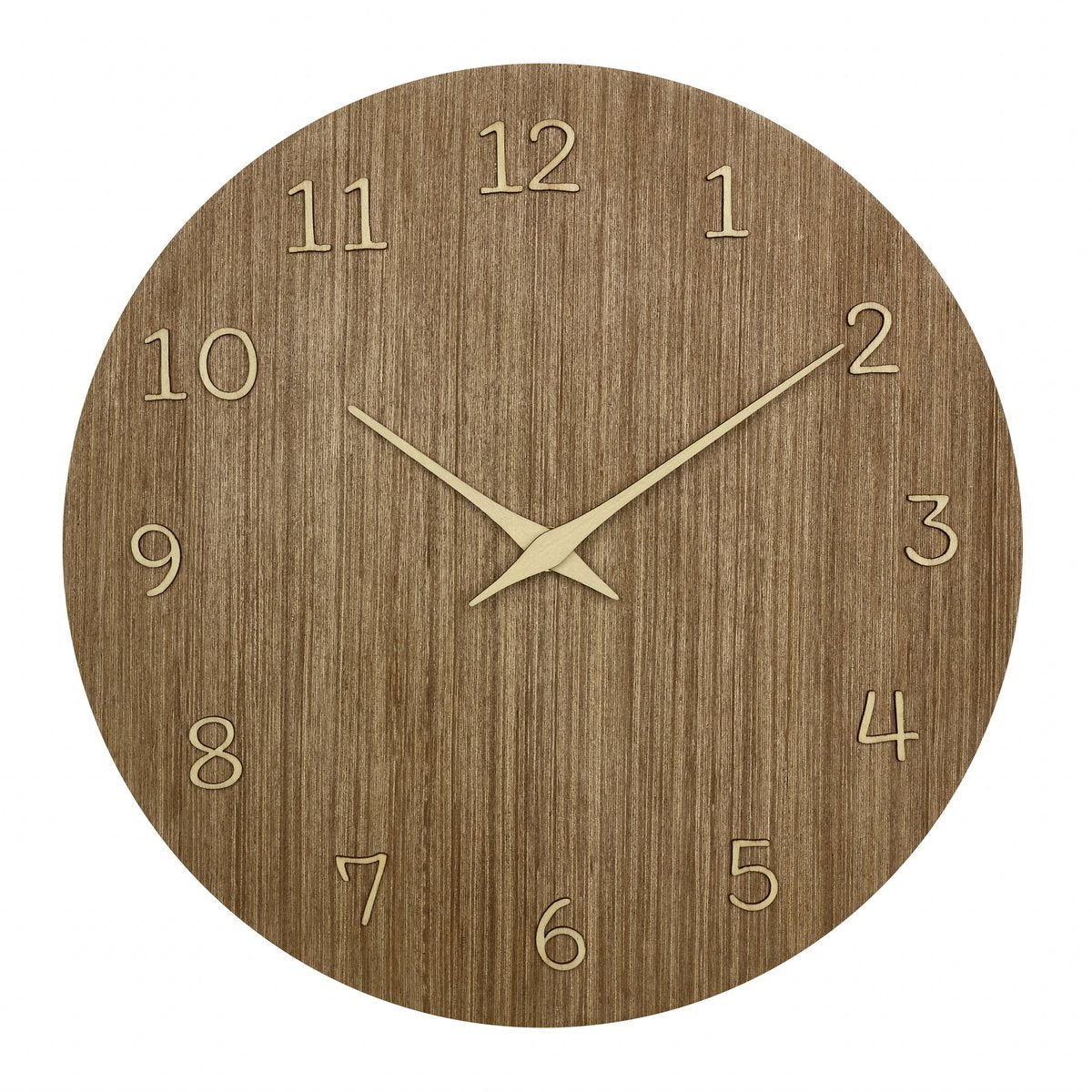 Tfa dostmann tfa wandklok - donker naturel hout - d30 cm - hout - muur klok - rond