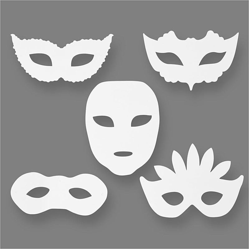 Https: www.cchobby.nl theatermaskers-h-8-5-19-cm-b-15-20-5-cm-230-gr-wit-16-stuk-1-doos