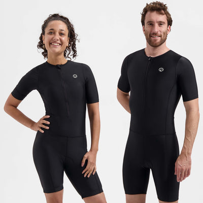 Rogelli florida trisuit heren en dames - korte mouwen - zwart - xxl