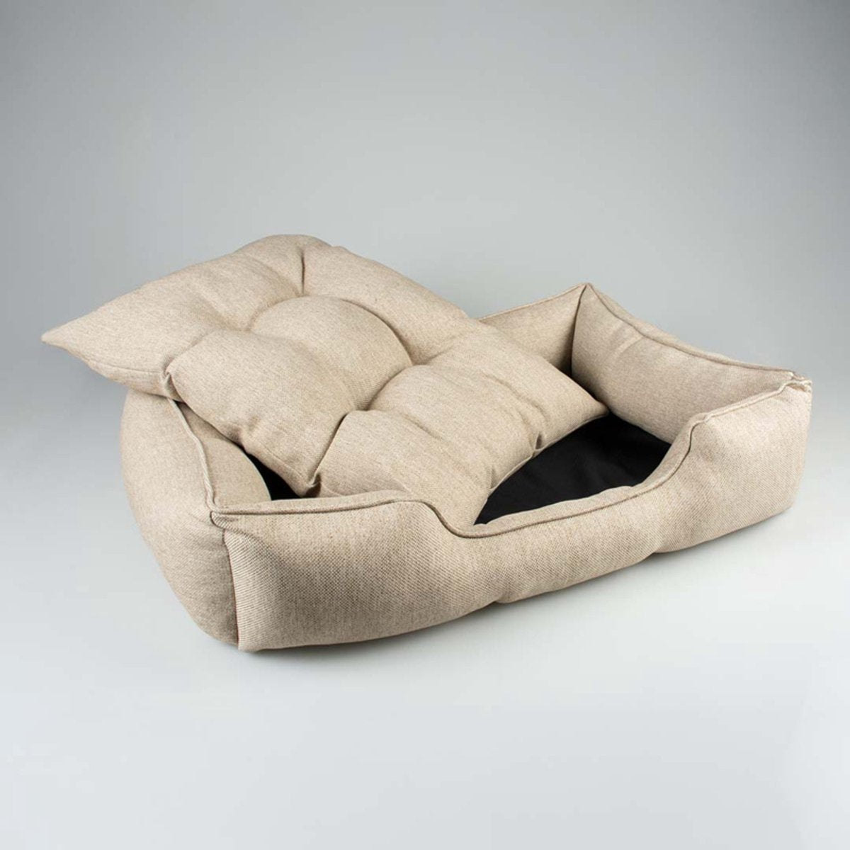 Duvo + duratex hondenbed beige l-100x70x20cm