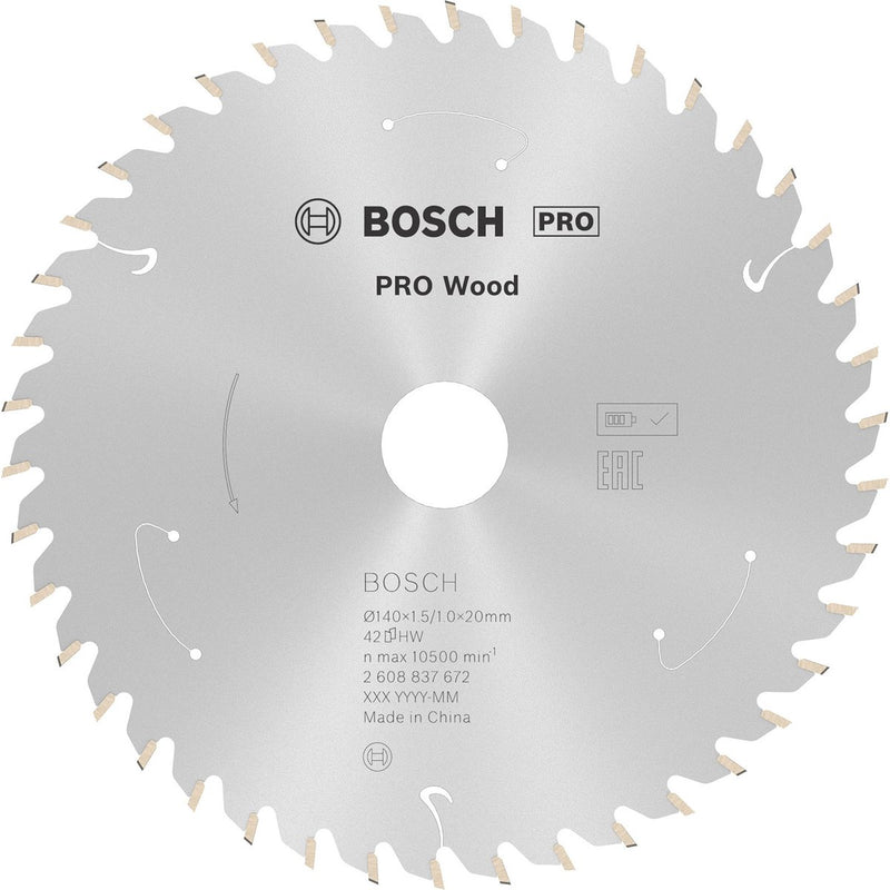 Bosch pro wood accuzaagblad voor cirkelzagen 140 x 1,5 x 20 mm - ...