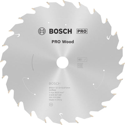 Bosch 2608837681 cirkelzaagblad - 165 x 15,875 x 24t - hout