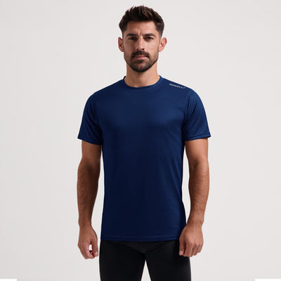 Rogelli promo heren hardloopshirt - korte mouw - donkerblauw