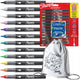 Sharpie acryl markers set - 12 kleuren brushpen