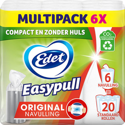 Edet easypull original navulrol - 6 rollen