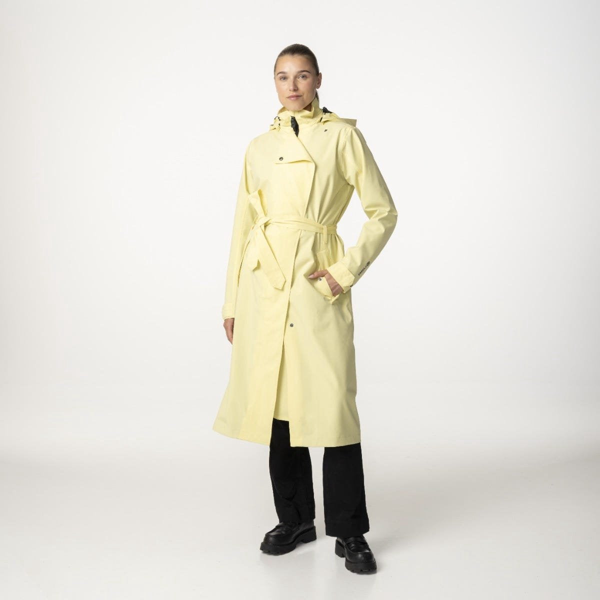 Agu trenchcoat - regenjas - dames - poray 10.000 - extra lang - wind- en waterdicht - ademend - goud - m