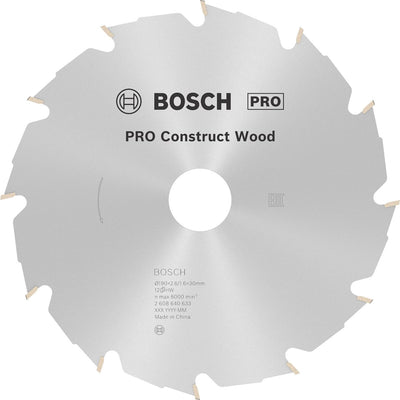 Bosch cirkzb constr. wood 190x30x2,6 12t fwf
