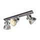 Eglo barnstaple - wandlamp - 3-lichts - e27 - bruin-patina zwart oud-zink-look