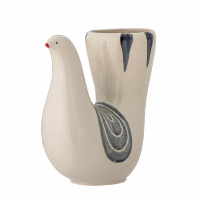 Bloomingville trudy - vaas - wit - steengoed