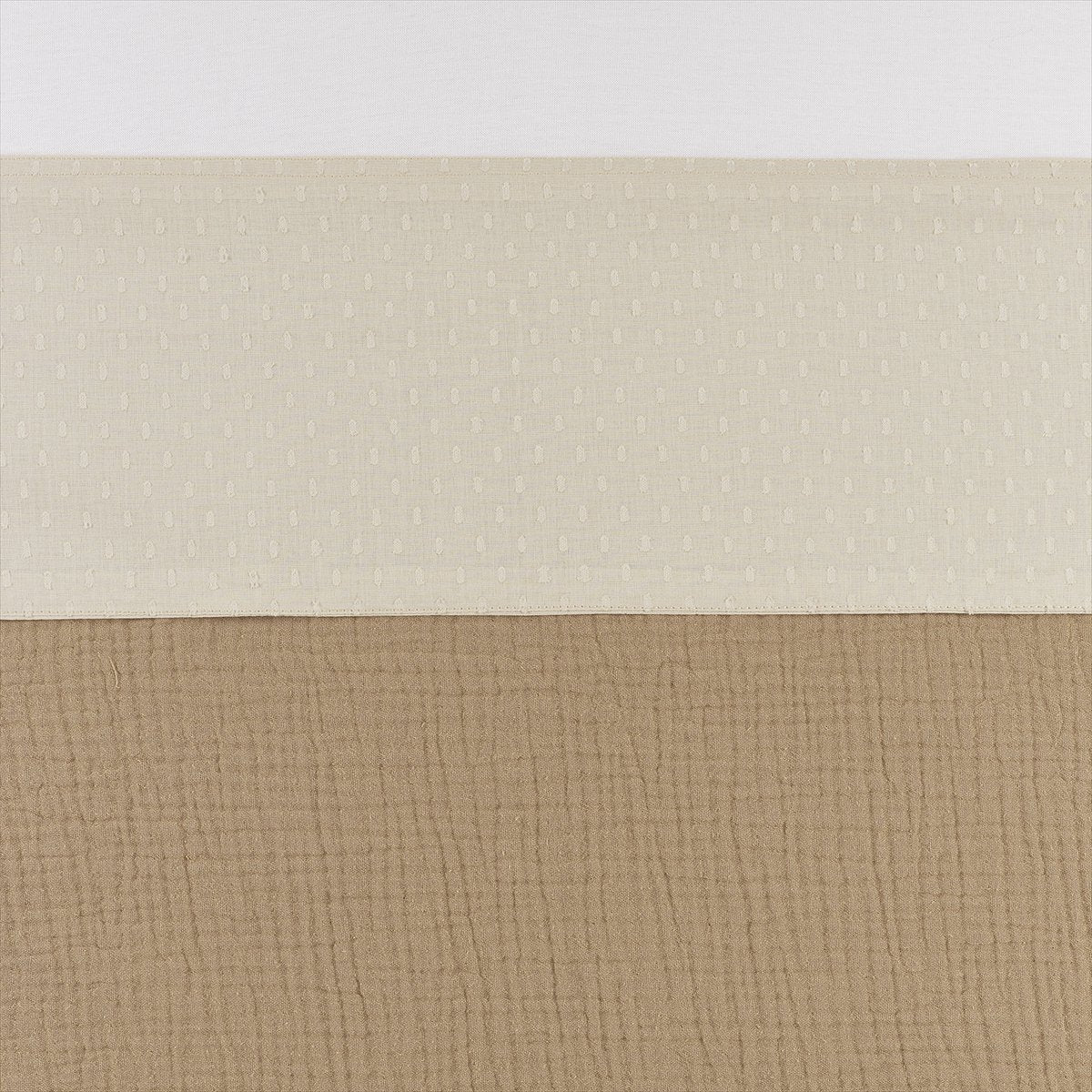 Meyco baby plume ledikant laken - soft sand - 100x150cm - 0.3 tog