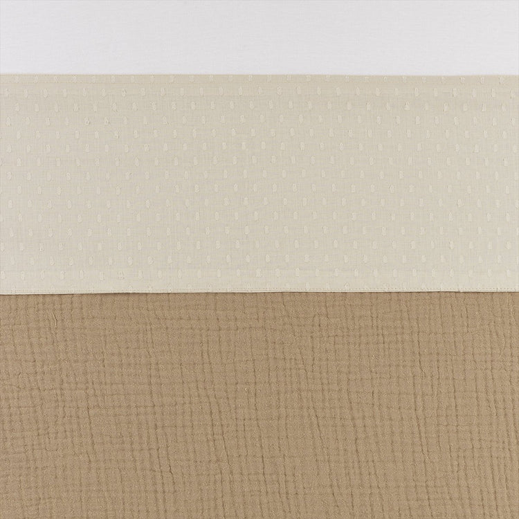 Meyco baby plume ledikant laken - soft sand - 100x150cm - 0.3 tog