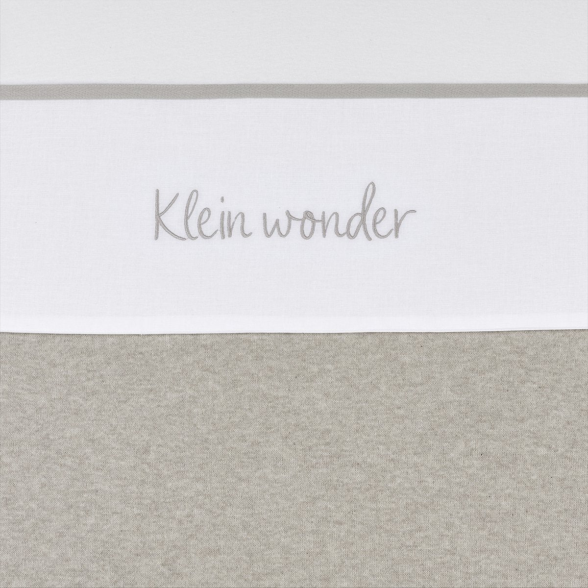 Meyco baby klein wonder wieglaken - greige - 75x100cm - 0.3 tog