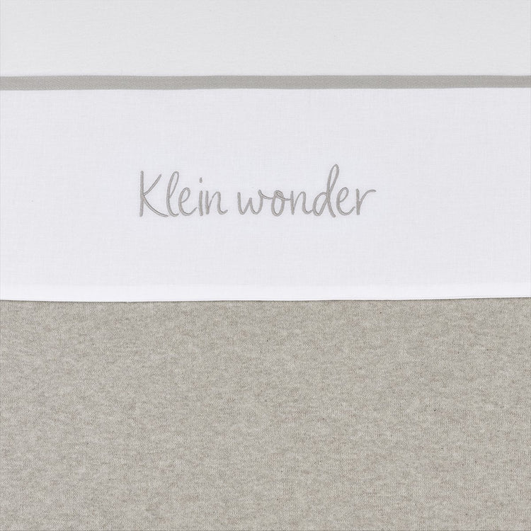 Meyco baby klein wonder wieglaken - greige - 75x100cm - 0.3 tog