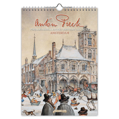 Anton pieck amsterdam verjaardagskalender - a4