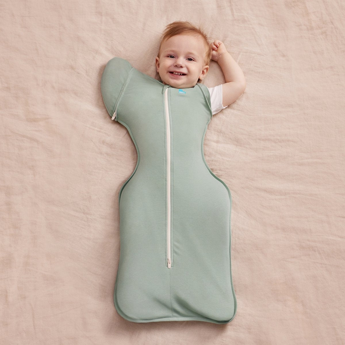 Love to dream ™ babyslaapzak swaddle up™ - inbakeren afbouwen - baby 3-6 maanden - 6-8.5 kg - zomer - olive