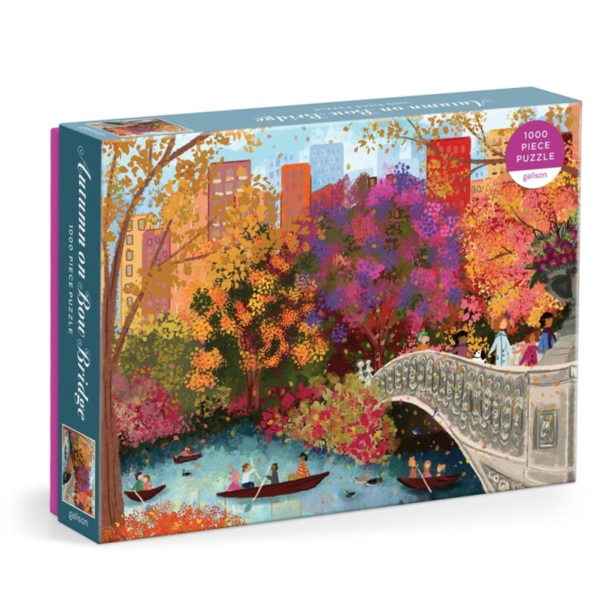 Joy laforme autumn on bow bridge 1000 piece puzzle