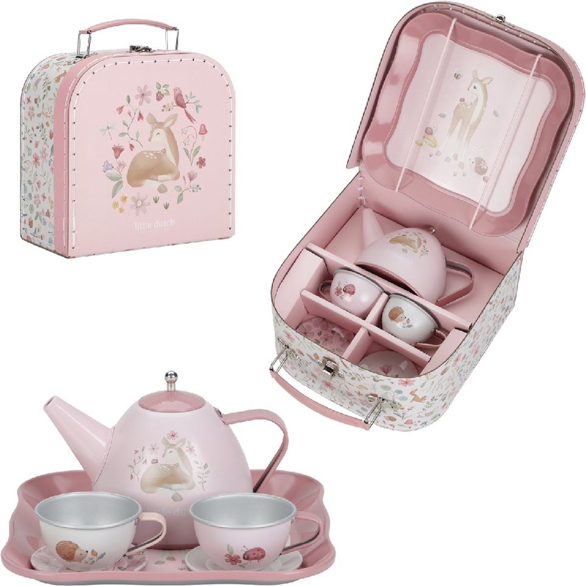 Rubo toys little dutch fairy garden theeservies in koffer