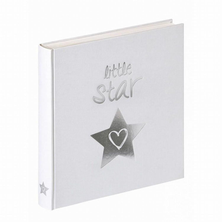 Walther uk-206 little star - babyalbum - formaat 28x30,5 cm - wit met zilveren folie opdruk