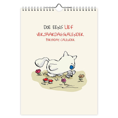 Comello doe eens lief verjaardagskalender - 18x25 cm