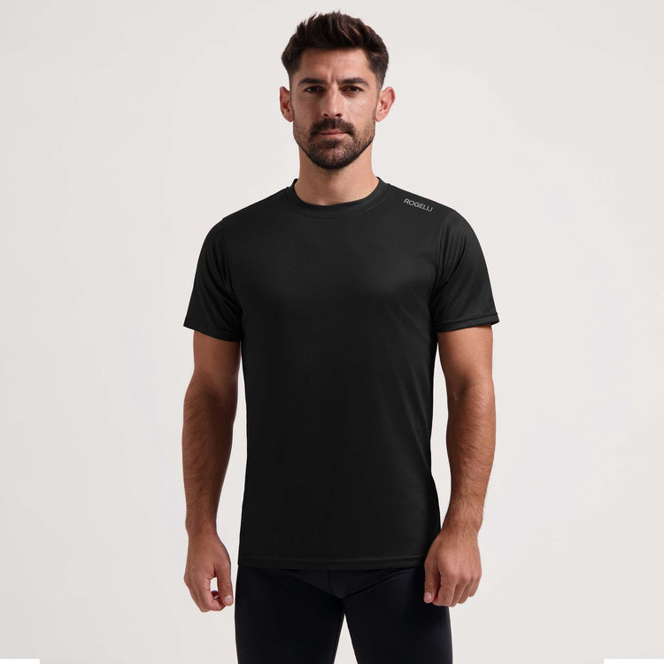 Rogelli promo heren hardloopshirt - korte mouw - zwart