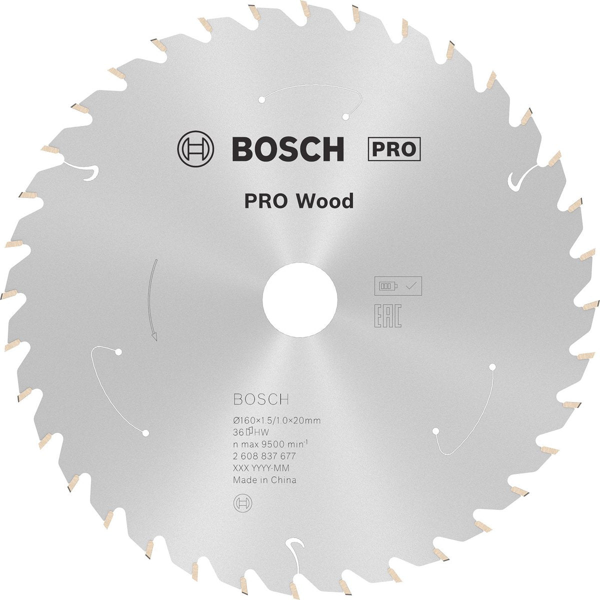Bosch pro wood accuzaagblad voor cirkelzagen 160 x 1,5 x 20 mm - ...