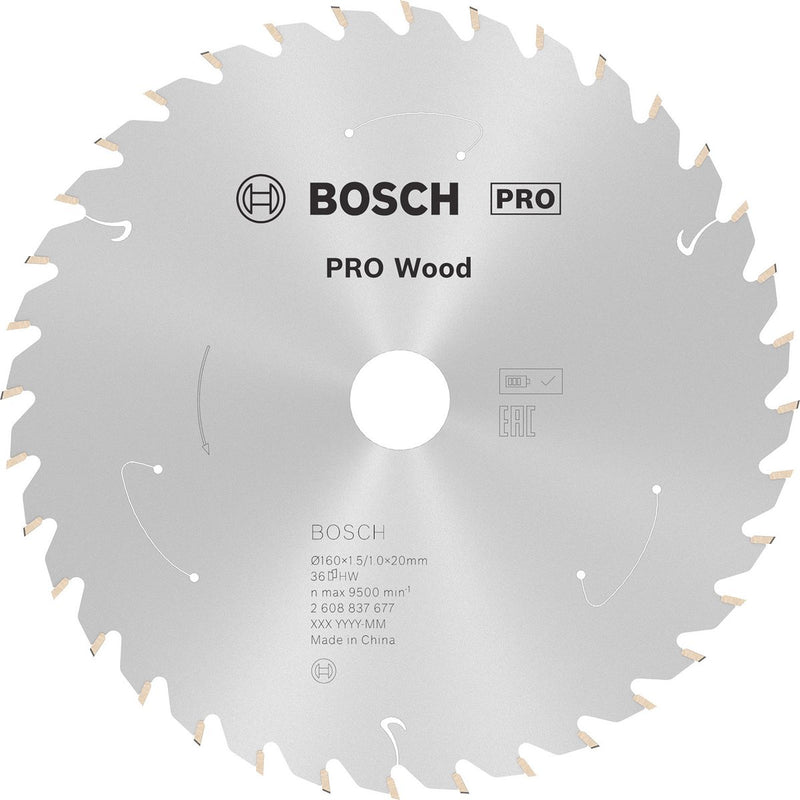 Bosch pro wood accuzaagblad voor cirkelzagen 160 x 1,5 x 20 mm - ...